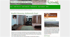 Desktop Screenshot of nepalhomestaytour.com